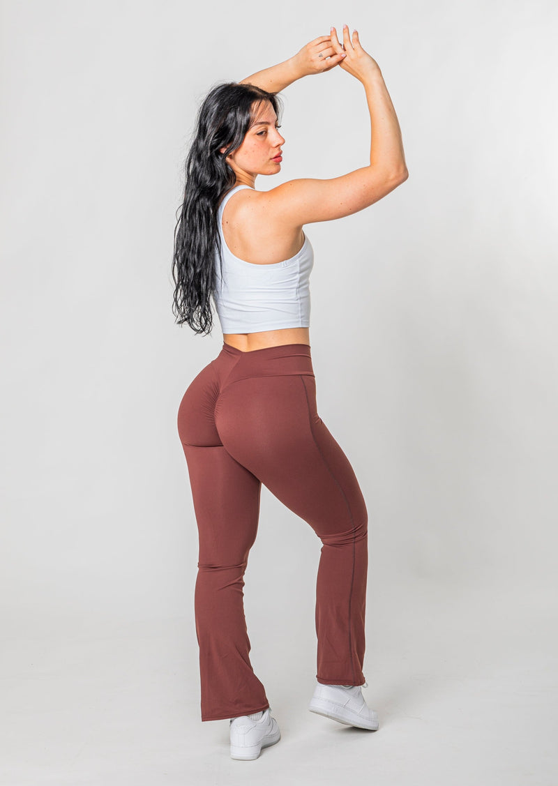 BELLA Flared scrunch leggings