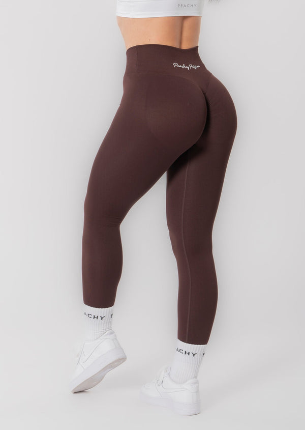 V-Waist Scrunch Leggings [Color Black PRE-ORDER]