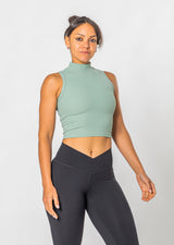 [PRÉCISION] NOBLE Ribbed Crop Top