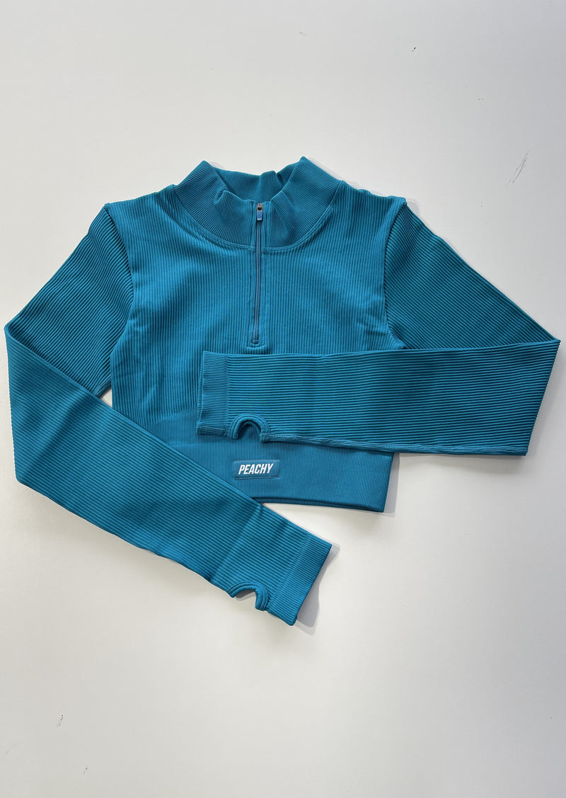 [LASTCHANCE] Chemise à manches longues côtelée WAVE