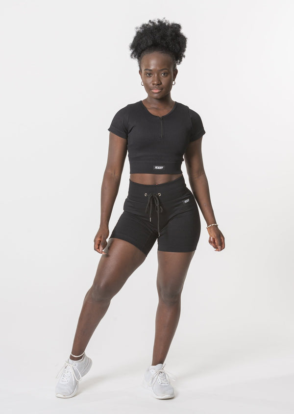 [LASTCHANCE] Ensemble d'été côtelé WAVE (short + t-shirt)