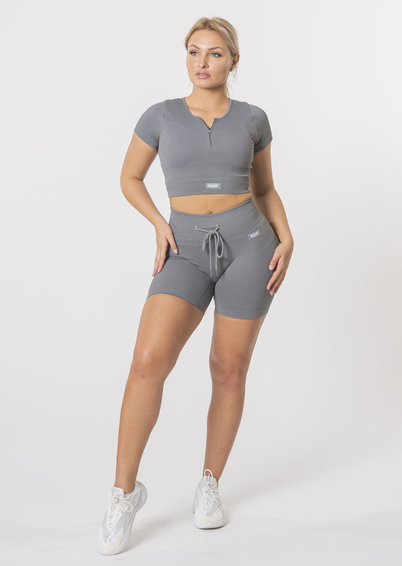 [LASTCHANCE] Ensemble d'été côtelé WAVE (short + t-shirt)