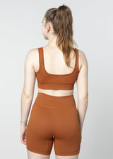 Soutien-gorge à col en V Ribbed LUXE [LASTCHANCE]