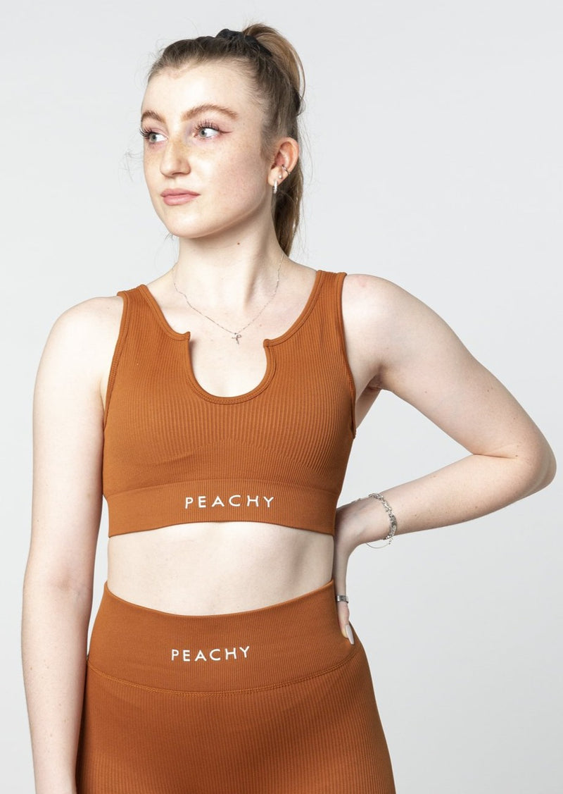 Ribbed LUXE V-Neck Bra [LASTCHANCE]