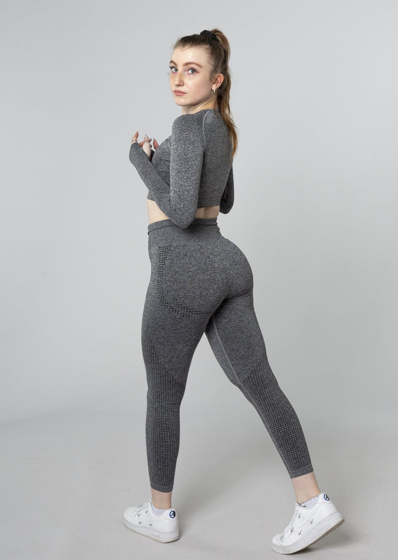 [DERNIÈRE CHANCE] Ensemble manches longues ACTIVE (leggings et t-shirt manches longues)
