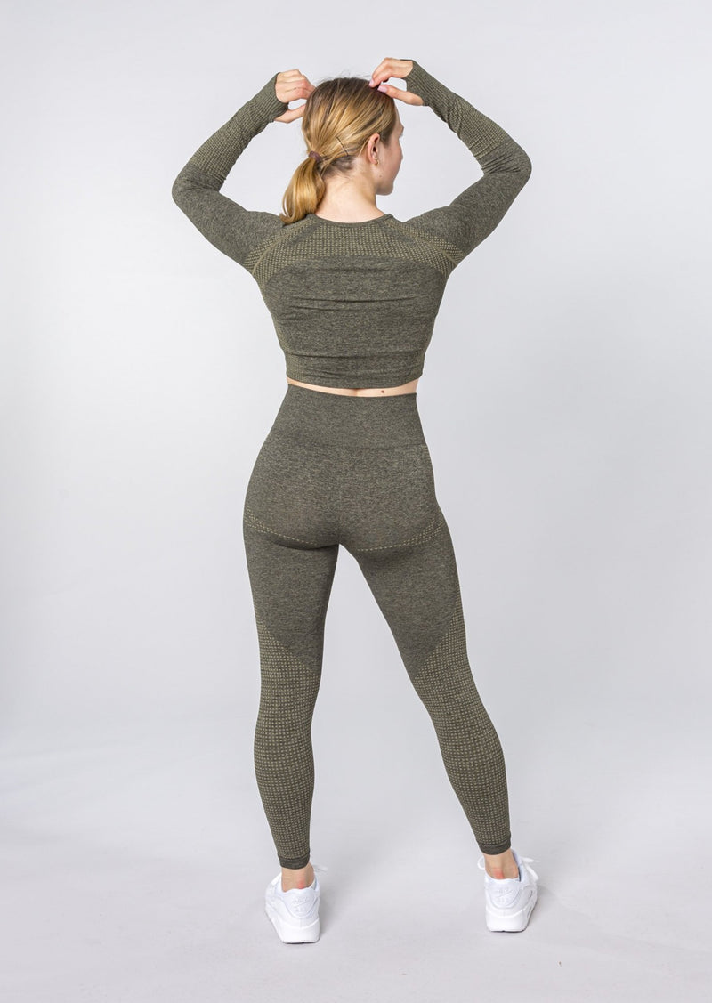 [DERNIÈRE CHANCE] Ensemble manches longues ACTIVE (leggings et t-shirt manches longues)