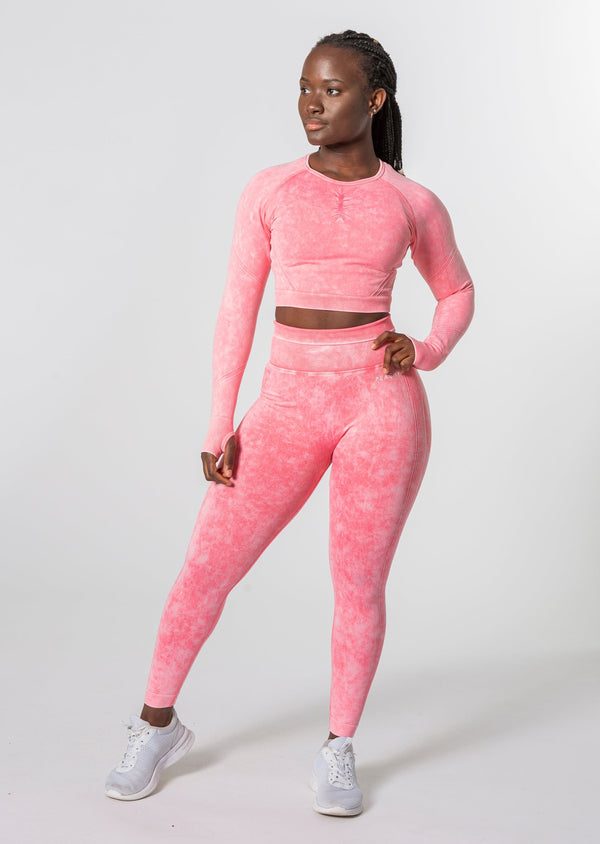 (VOIR DESCRIPTION) Ensemble à manches longues Vision Scrunch (Édition Acid Wash) [DERNIÈRE CHANCE]