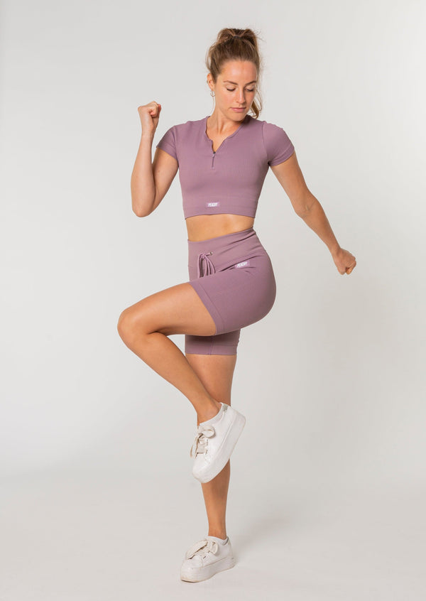 [LASTCHANCE] Ribbed WAVE Summer Set (Shorts + T-shirt)