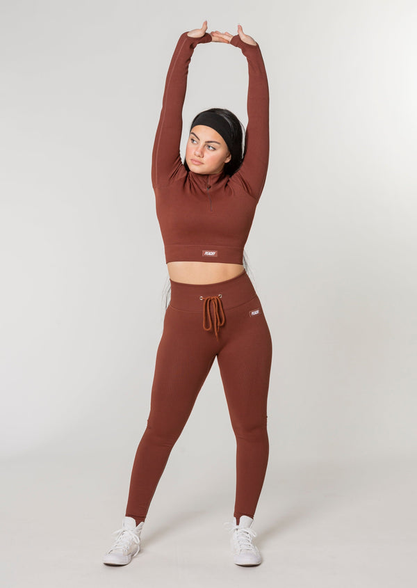 [LASTCHANCE] Ribbed WAVE Langarm Set