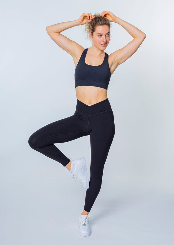 Ensemble SUPERSOFT (leggings taille V + soutien-gorge à encolure dégagée)