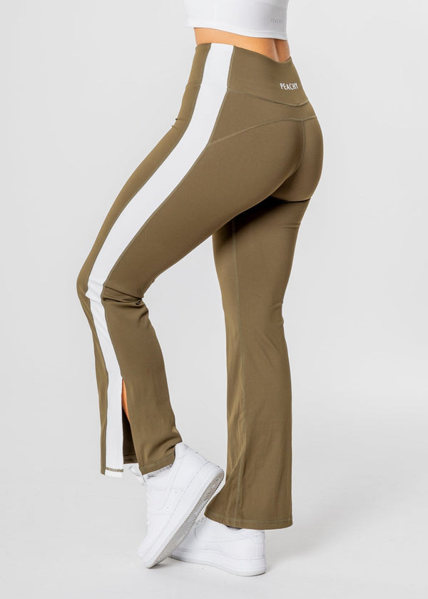 MOTION STRIPE Flared Leggings [LASTCHANCE]