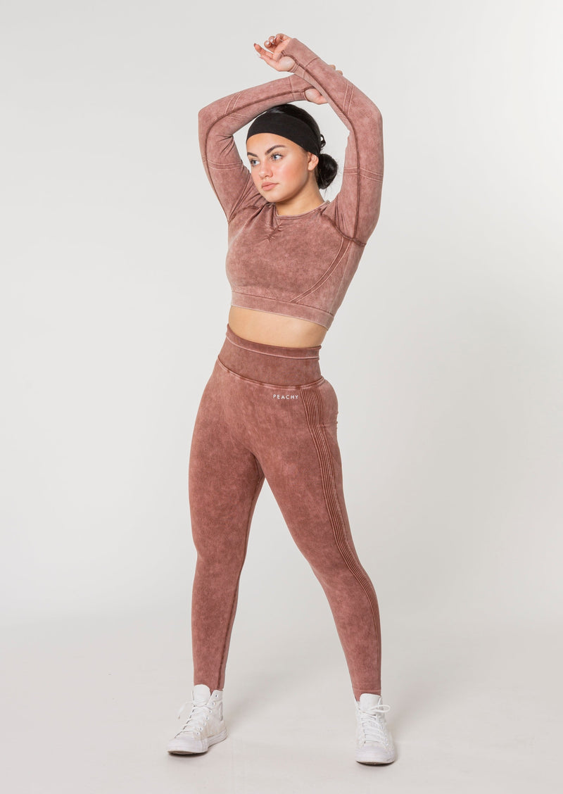 (VOIR DESCRIPTION) Ensemble à manches longues Vision Scrunch (Édition Acid Wash) [DERNIÈRE CHANCE]