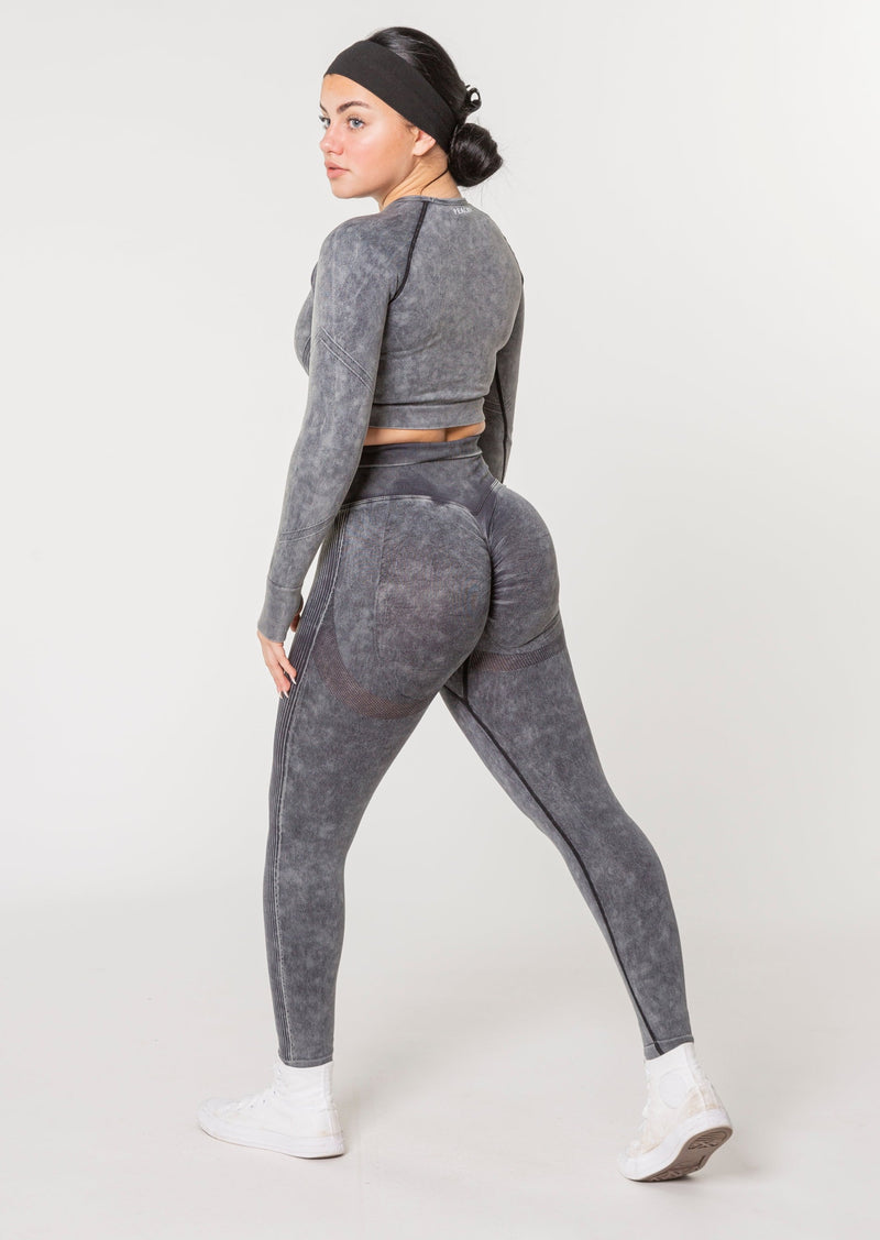 (VOIR DESCRIPTION) Ensemble à manches longues Vision Scrunch (Édition Acid Wash) [DERNIÈRE CHANCE]