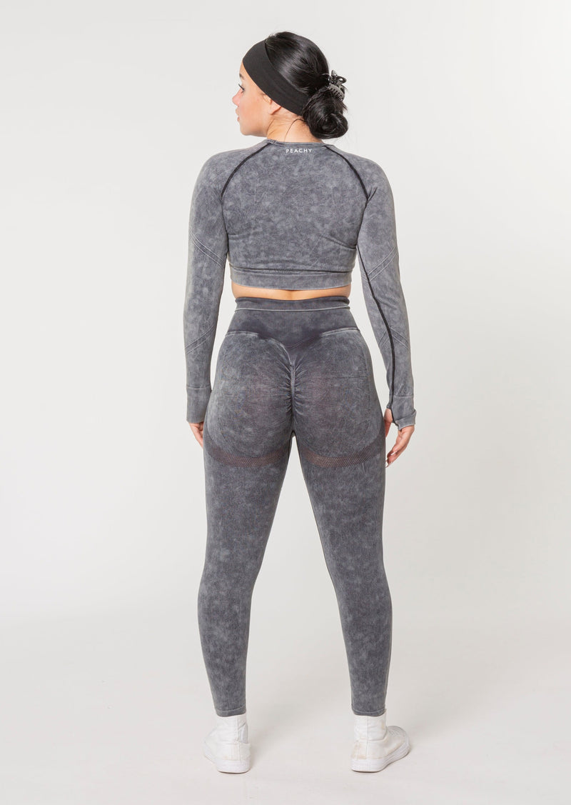 (VOIR DESCRIPTION) Ensemble à manches longues Vision Scrunch (Édition Acid Wash) [DERNIÈRE CHANCE]