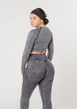 (VOIR DESCRIPTION) Ensemble à manches longues Vision Scrunch (Édition Acid Wash) [DERNIÈRE CHANCE]