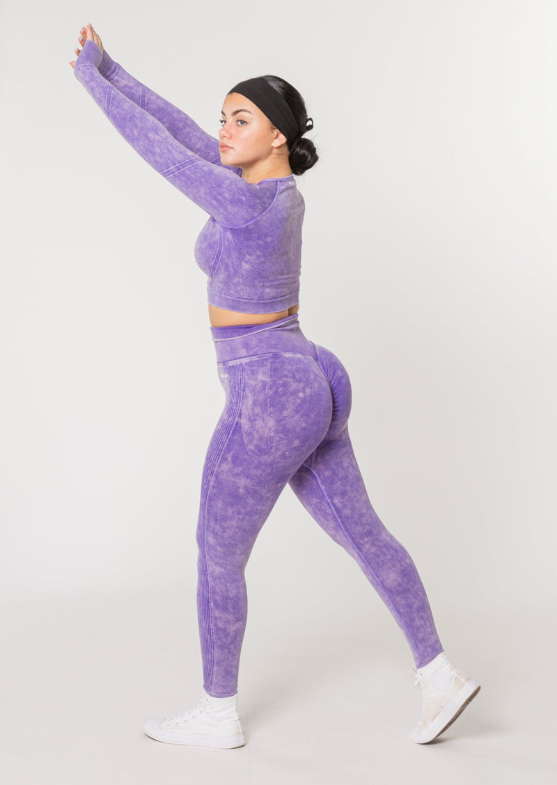 (VOIR DESCRIPTION) Ensemble à manches longues Vision Scrunch (Édition Acid Wash) [DERNIÈRE CHANCE]