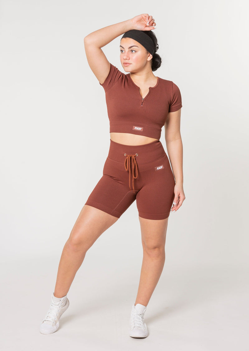 [LASTCHANCE] Ensemble d'été côtelé WAVE (short + t-shirt)