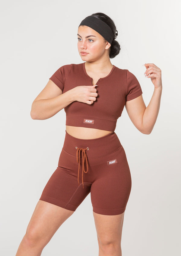 [LASTCHANCE] Ribbed WAVE Summer Set (Shorts + T-shirt)