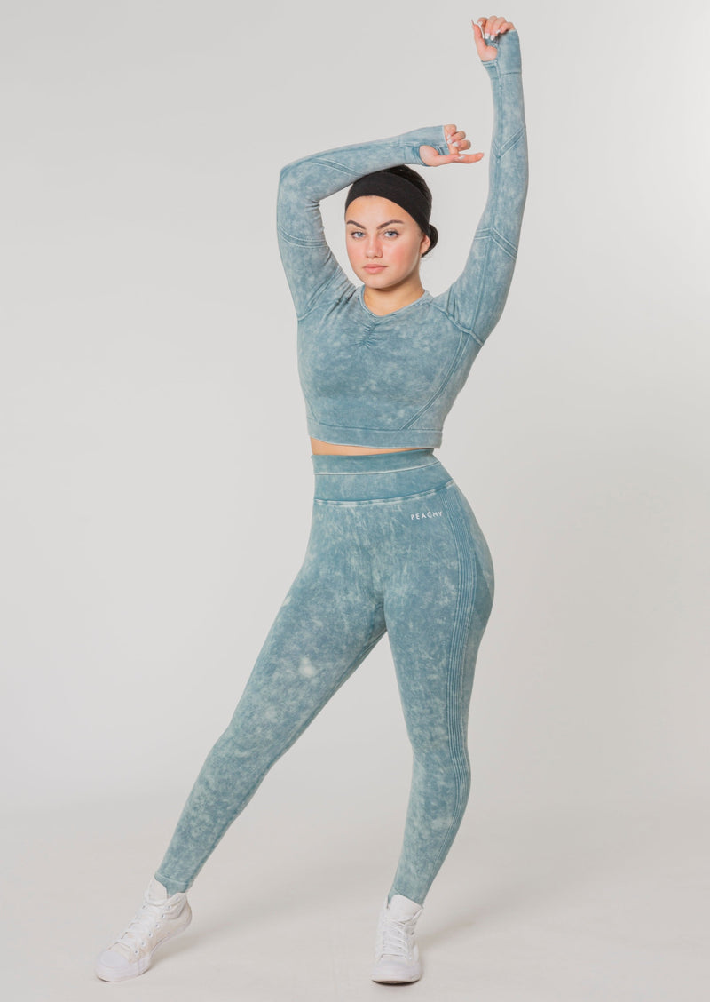 (VOIR DESCRIPTION) Ensemble à manches longues Vision Scrunch (Édition Acid Wash) [DERNIÈRE CHANCE]