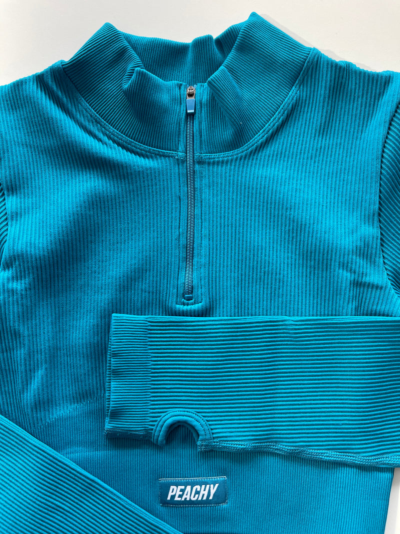 [LASTCHANCE] Chemise à manches longues côtelée WAVE