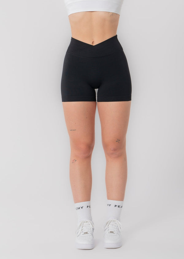 Short froncé taille V