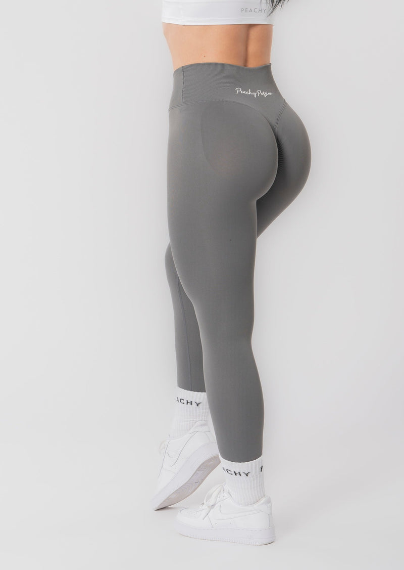 Leggings froissés taille en V