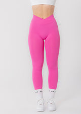 Leggings froissés taille en V