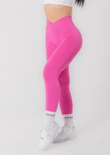 Leggings froissés taille en V