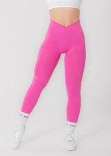 Leggings froissés taille en V