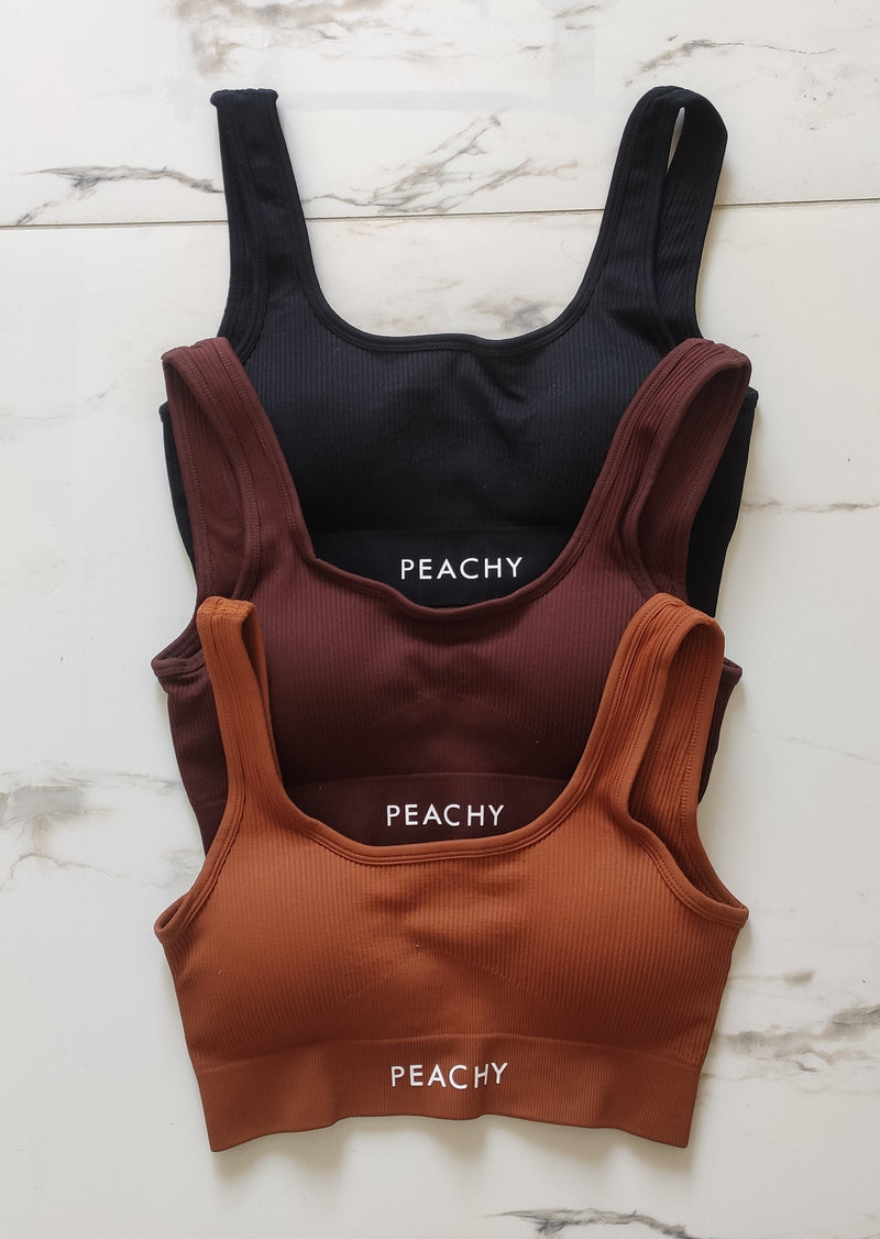 Ribbed LUXE Bra U-Neck [LASTCHANCE]