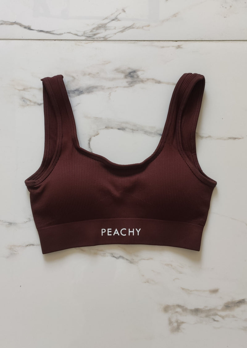 Ribbed LUXE Bra U-Neck [LASTCHANCE]