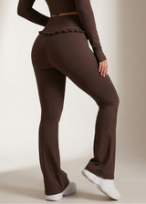Ballet Ruffle Flared Leggings
