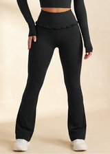 Ballet Ruffle Flared Leggings