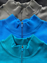 [LASTCHANCE] Chemise à manches longues côtelée WAVE