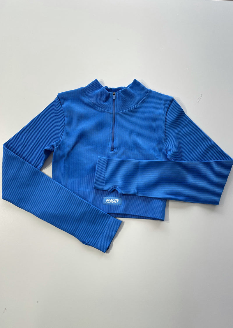 [LASTCHANCE] Chemise à manches longues côtelée WAVE