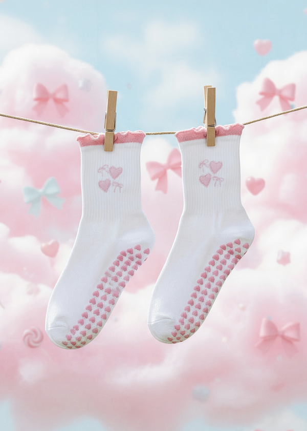 Pilates Socks - Pink Princess